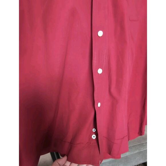 GAP Red Button Down Normcore, Minimal, Prep, Size Medium - Picture 4 of 12